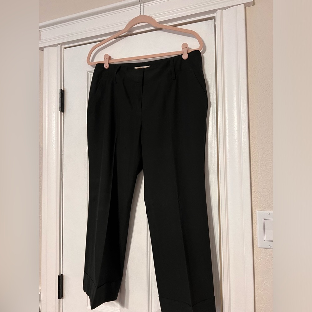 MICHAEL KORS DRESS CROP PANTS BLACK